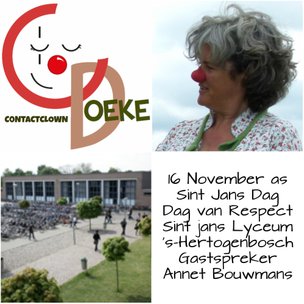 Contactclown Doeke - Clown in de zorg SintJanslyceum 's-Hertogenbosch 